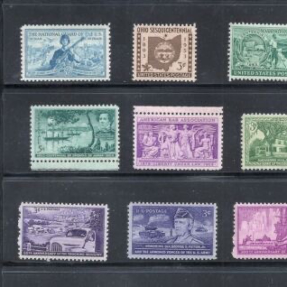 1953 - Commemorative Year Set - US Mint Never Hinged Stamps